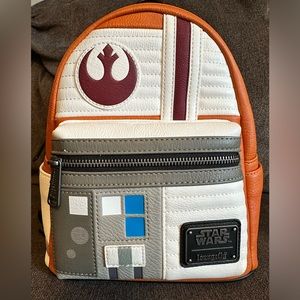 Star Wars Rebel Cosplay Loungefly mini backpack 🧡💙❤️